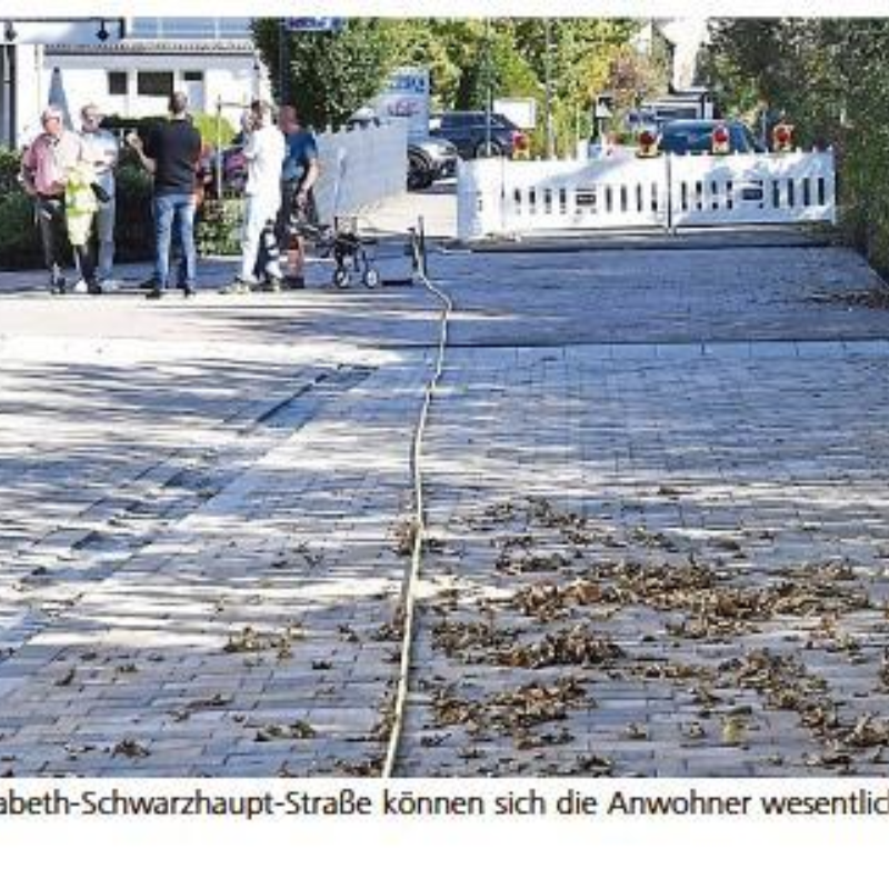 Bauarbeiten im Stadtzentrum
