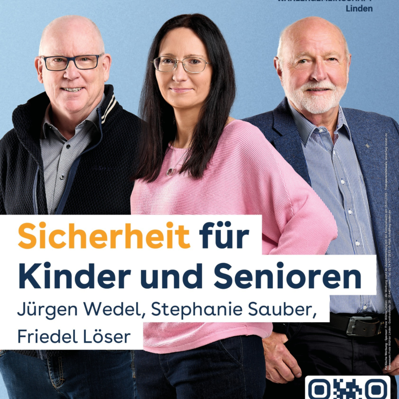 Sicherheit für unsere Kinder und Senioren