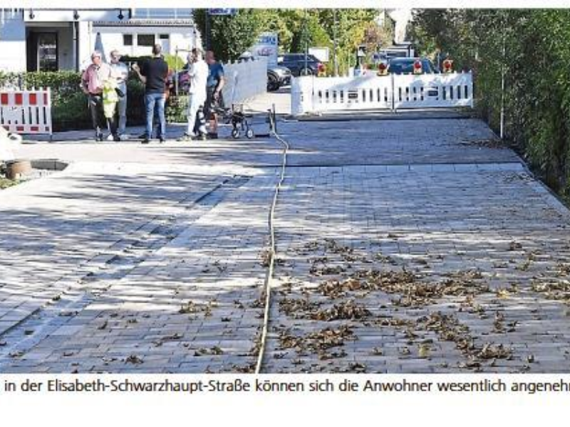 Bauarbeiten im Stadtzentrum